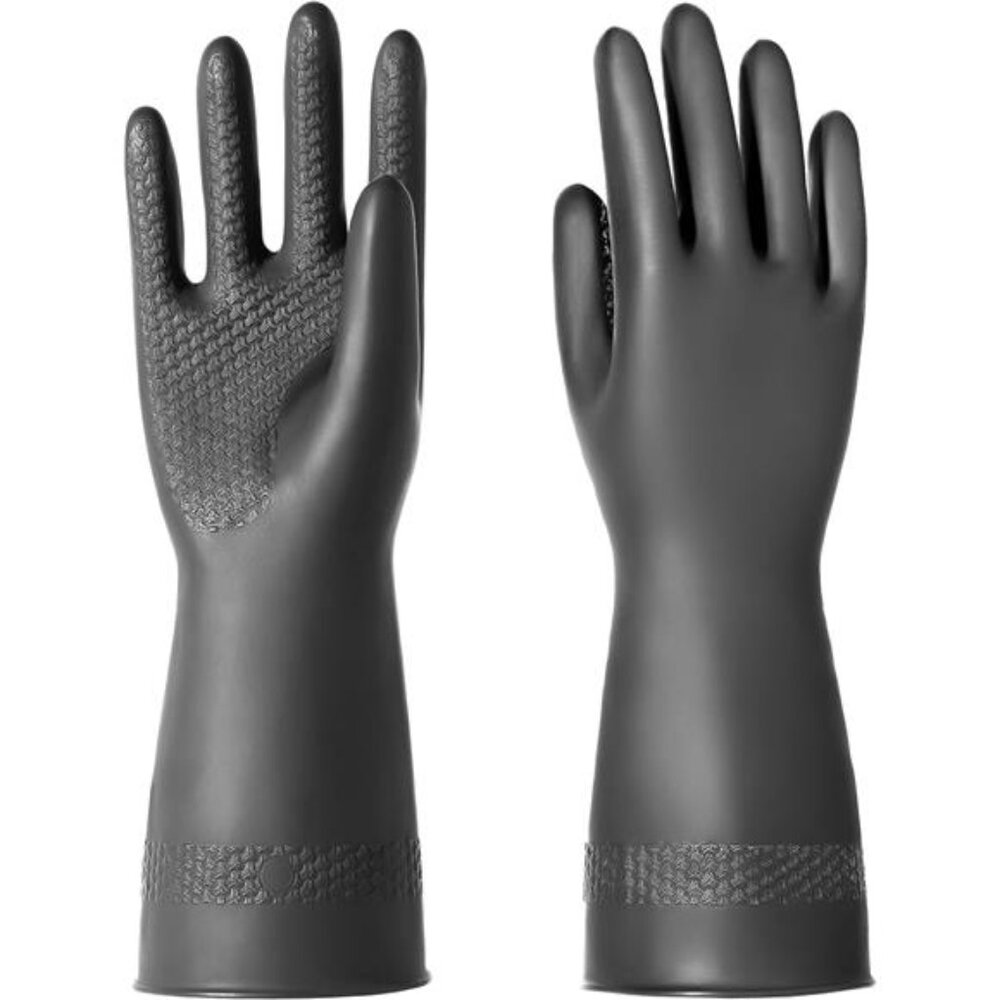 Chemical Resistant Latex Gloves,Cleaning Protective Safety Work Heavy Duty Glove